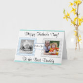 Carte "Meilleur Papa" Photo "Fête des pères" (Fleur jaune)