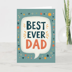 Carte Meilleur Papa Radieux à Jamais