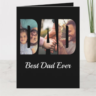 Carte Meilleur papa sentimental Photo personnalisée Fête