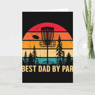 Carte Meilleur Papa Vintage Par Disc Golf Papa Fête des