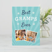 Carte Meilleur Papi de tous les temps | Photo plate pour (Debout devant)