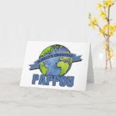 Carte Meilleur Pappou du Monde (Fleur jaune)