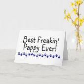 Carte Meilleur Pappy Freakin jamais (Fleur jaune)