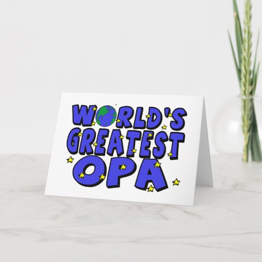 Carte Meilleur Papy du Monde (Devant)