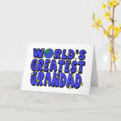 Carte Meilleur Papy du Monde (Fleur jaune)