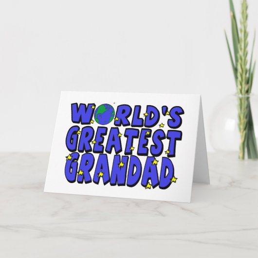 Carte Meilleur Papy du Monde (Devant)