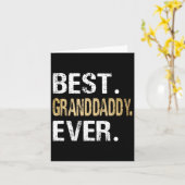 Carte Meilleur Papy Ever Cadeaux De Petite-Fille (Fleur jaune)