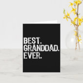 Carte Meilleur Papy Ever Famille Cool Grand-père (Fleur jaune)