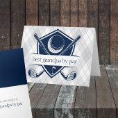 Carte Meilleur par Par Cadeau personnalisé de golf pliab