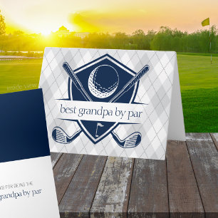 Carte Meilleur par Par personnalisé Navy Golf Pliage Cad