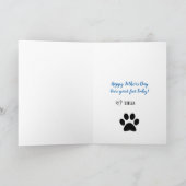 Carte Meilleur père de chien (Intérieur)