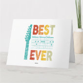 Carte Meilleur père de guitare de tous les temps accords (Dos)