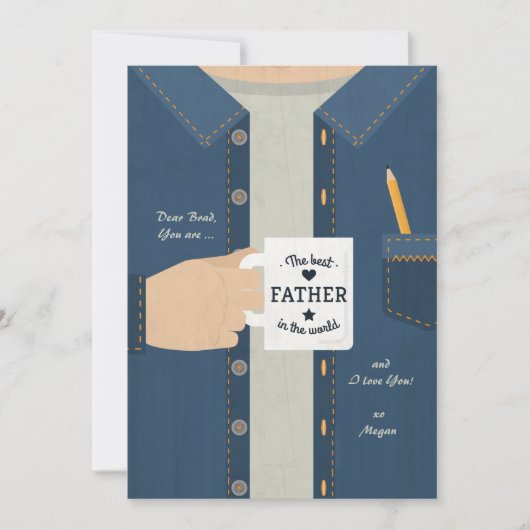 Carte Meilleur Père du Monde (Devant)