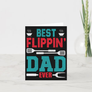 Carte Meilleur Père Flippin Jamais Fête des pères Barbec