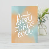 Carte Meilleur père. Script de typographie Bonne fête de (Debout devant)