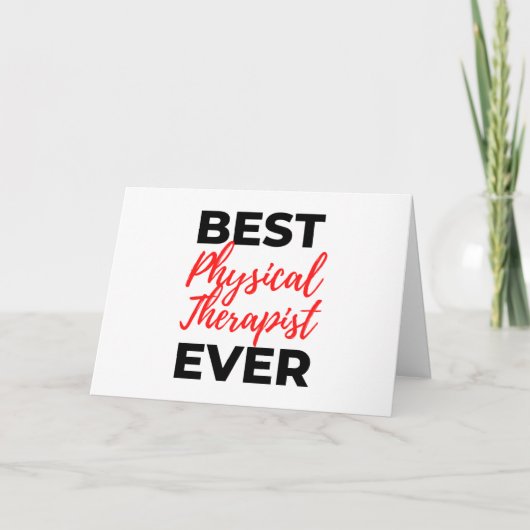 Carte Meilleur physiothérapeute jamais 2 (Devant)