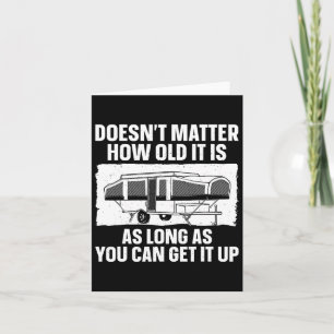Carte Meilleur Pop Up Camper Art Pour Hommes Femmes Pop