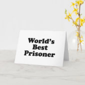 Carte Meilleur prisonnier au monde (Fleur jaune)