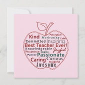 Carte Meilleur professeur de tous les temps Cadeau de re (Devant)