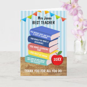 Carte Meilleur professeur de tous les temps liste de rai