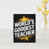 Carte Meilleur Professeur du Monde, Professeur d'Appréci (Fleur jaune)