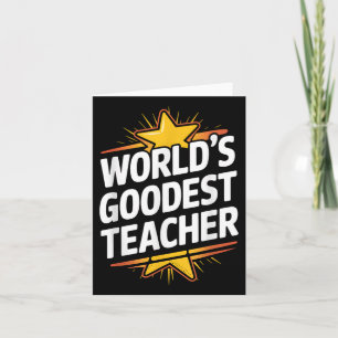 Carte Meilleur Professeur du Monde, Professeur d'Appréci