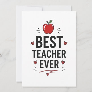 Carte Meilleur Professeur Ever 