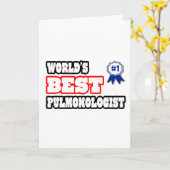 Carte Meilleur Pulmonologue du monde (Fleur jaune)