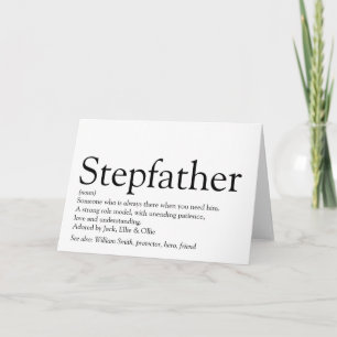 Carte Meilleur Stepfather jamais connu du monde, Stepdad