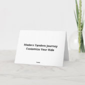 Carte Meilleur tandem ensemble Vélo ensemble moderne dés (Dos)