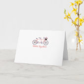 Carte Meilleur tandem ensemble Vélo ensemble moderne dés (Fleur jaune)