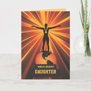 Carte Meilleur trophée de fille du monde