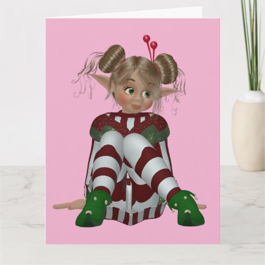 CARTE MEILLEURE AMIE BFF ELF FILLE (Devant)