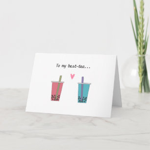 Carte meilleure amie drôle douce meilleure amie bubble t