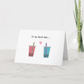 Carte meilleure amie drôle douce meilleure amie bubble t