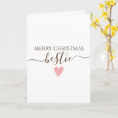 Carte Meilleure amie Joyeux Noël (Fleur jaune)