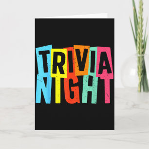 Carte Meilleure Art de soirée quiz pour hommes femmes an