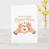 Carte Meilleure Belle-Mère du Monde | Cadeau de Mains en (Fleur jaune)