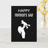 Carte Meilleure Belle-Mère Maman et enfant Bonne fête de (Fleur jaune)