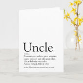 Carte Meilleure définition d'oncle Funcle au monde (Fleur jaune)