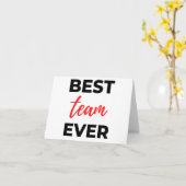 Carte Meilleure équipe Ever 2 (Fleur jaune)