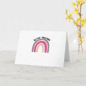 Carte Meilleure esthétique joyeuse arc-en-ciel ensemble (Fleur jaune)