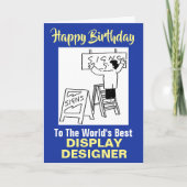 Carte Meilleure exposition Stand Display Designer Annive (Devant)