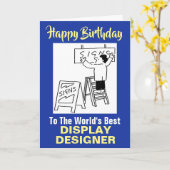 Carte Meilleure exposition Stand Display Designer Annive (Fleur jaune)