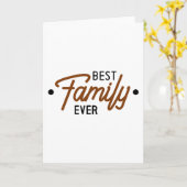 Carte Meilleure famille qui existe (Fleur jaune)