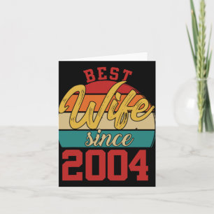 Carte Meilleure femme depuis 2004 Epic Couple 20e Mariag