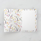 Carte Meilleure fête des mères 15 jours photo avec fleur (Intérieur)