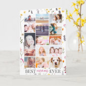 Carte Meilleure fête des mères 15 jours photo avec fleur (Fleur jaune)