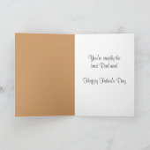 Carte Meilleure Fête des pères papa jamais (Intérieur)