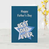 Carte Meilleure Fête des pères papa jamais (Fleur jaune)